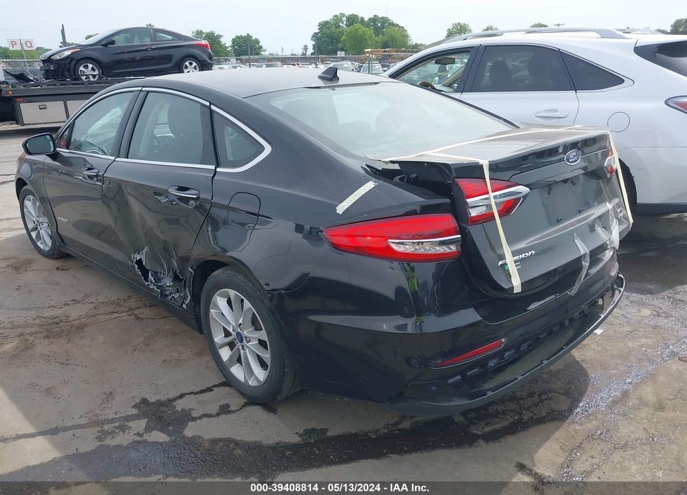 2019 FORD FUSION HYBRID SEL VIN: 3FA6P0MU4KR182572