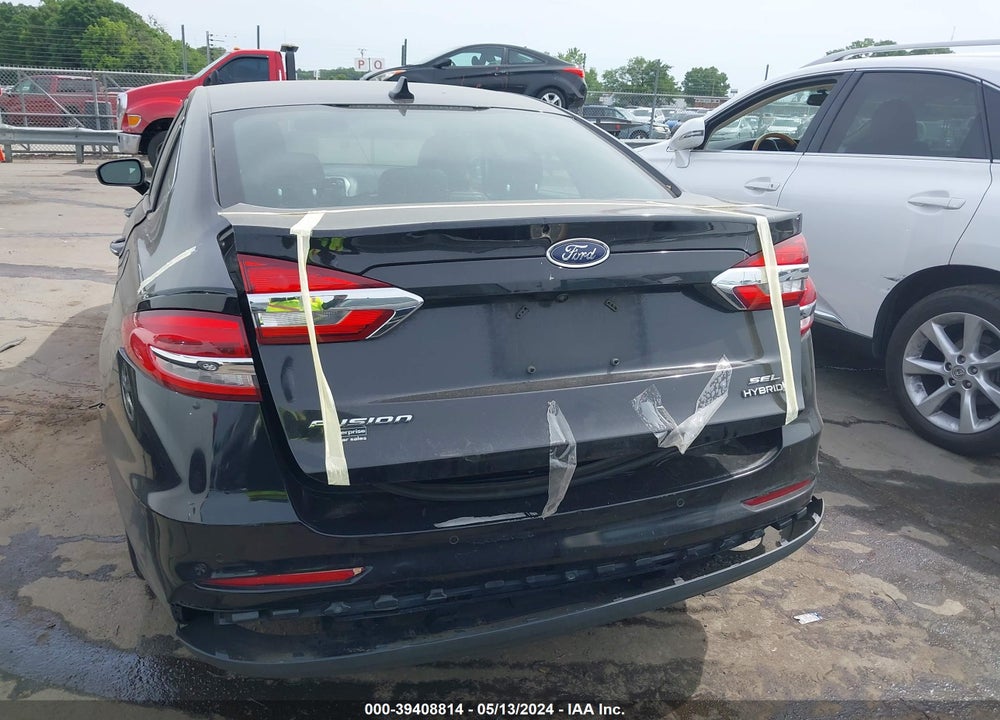 2019 FORD FUSION HYBRID SEL VIN: 3FA6P0MU4KR182572
