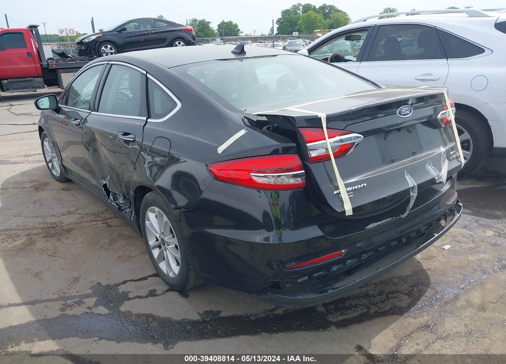 2019 FORD FUSION HYBRID SEL VIN: 3FA6P0MU4KR182572