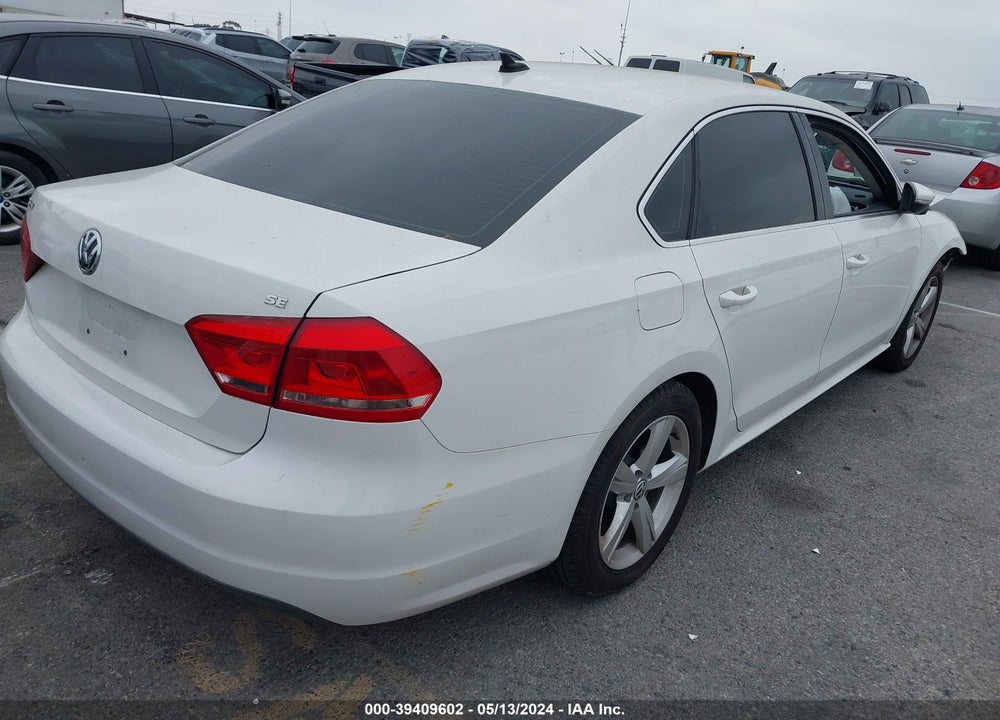 2012 VOLKSWAGEN PASSAT 2.5L SE VIN: 1VWBH7A3XCC094195