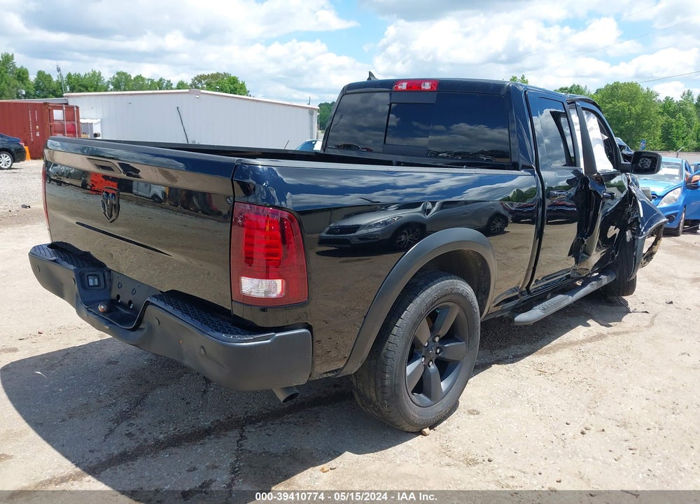 2019 RAM 1500 CLASSIC WARLOCK QUAD CAB 4X2 6'4 BOX VIN: 1C6RR6GG8KS618619