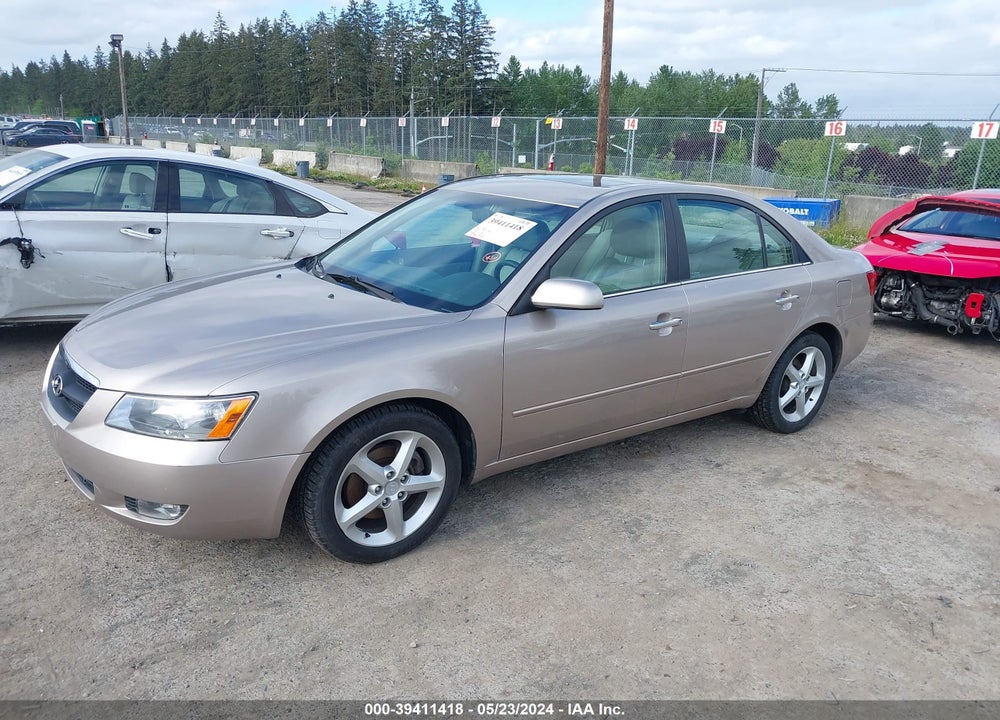 2006 HYUNDAI SONATA GLS V6/LX V6 VIN: 5NPEU46FX6H130179