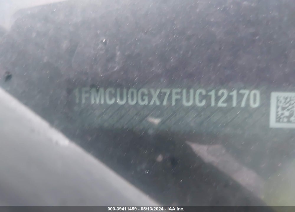 2015 FORD ESCAPE VIN: 1FMCU0GX7FUC12170