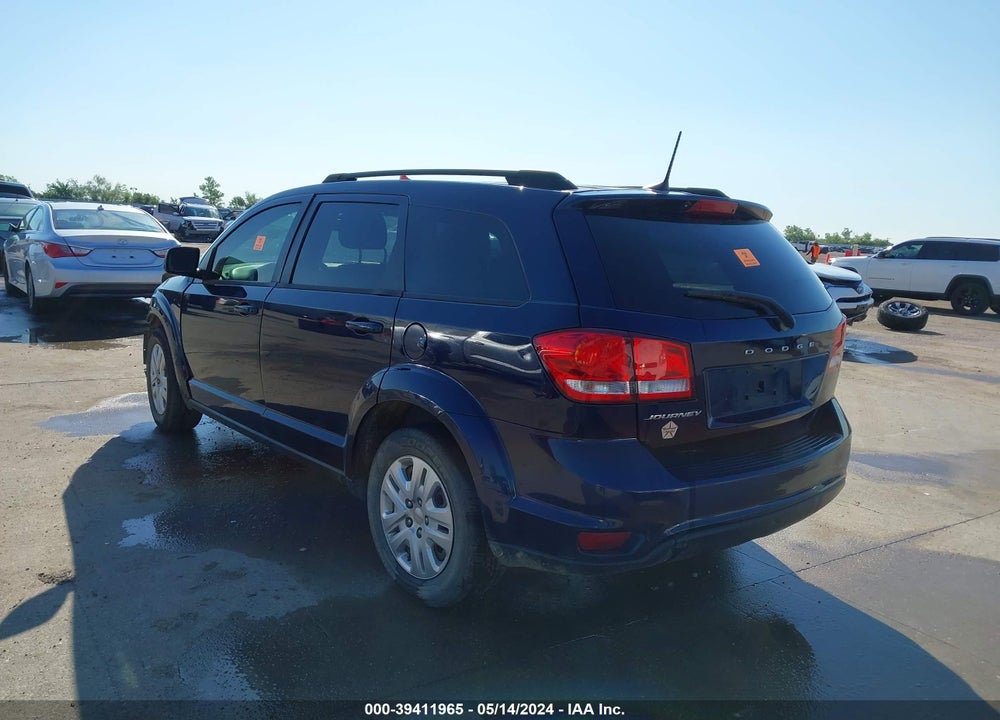 2019 DODGE JOURNEY SE VIN: 3C4PDCBB2KT856649