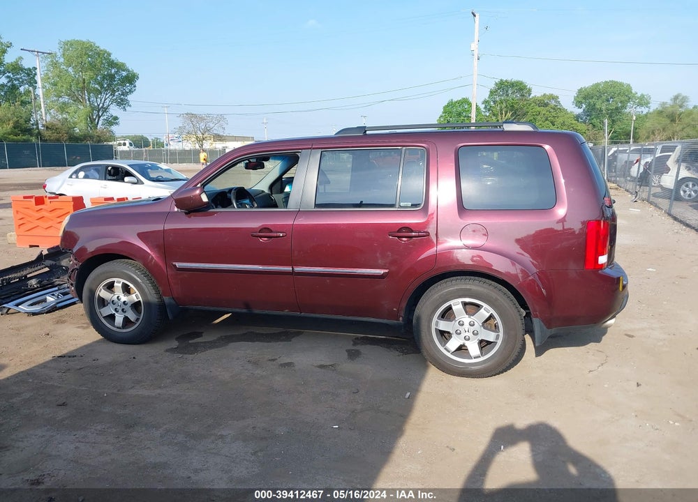 2009 HONDA PILOT TOURING VIN: 5FNYF48999B014554