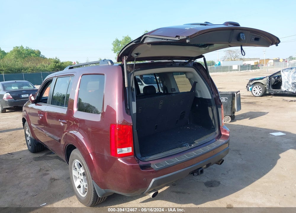2009 HONDA PILOT TOURING VIN: 5FNYF48999B014554