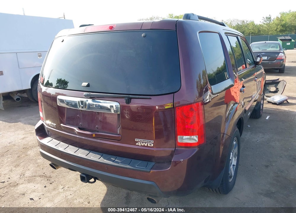 2009 HONDA PILOT TOURING VIN: 5FNYF48999B014554