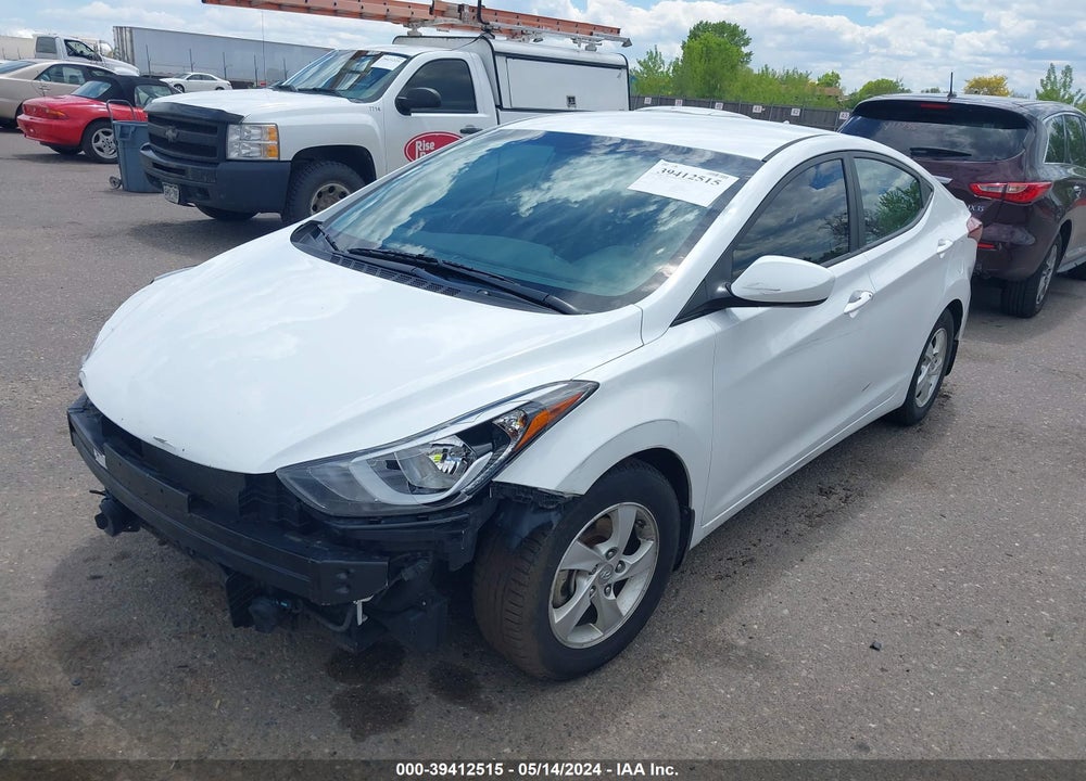 2015 HYUNDAI ELANTRA SE VIN: 5NPDH4AEXFH629904