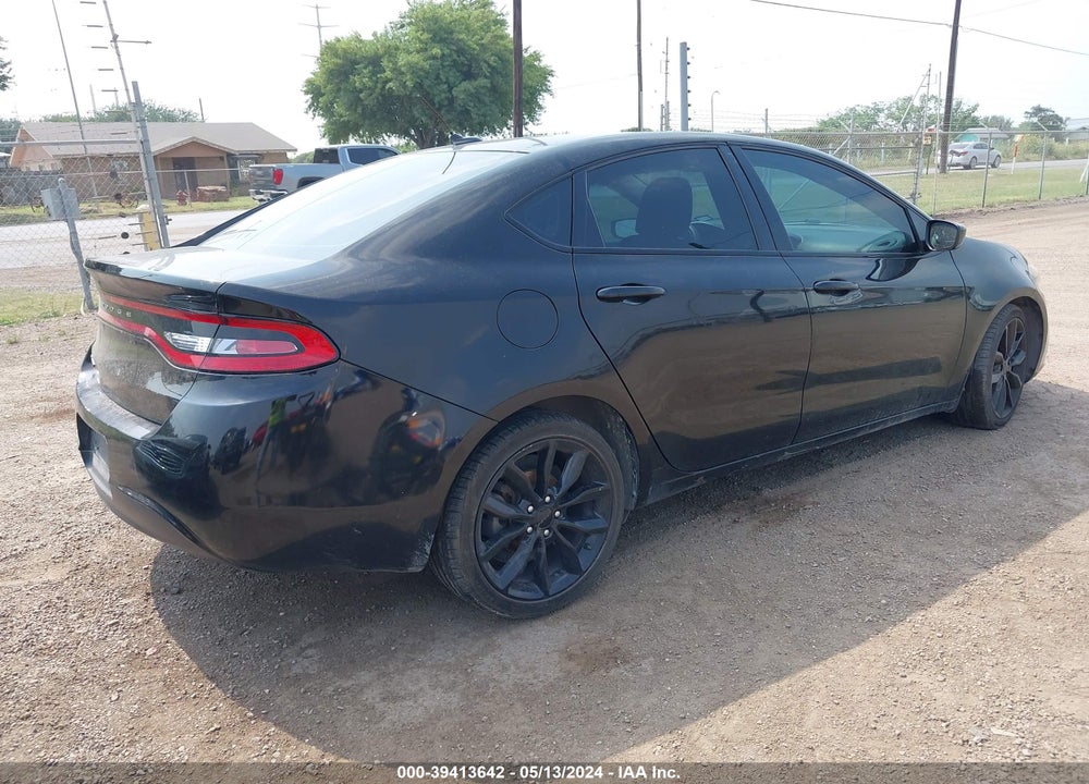 2016 DODGE DART SXT SPORT BLACKTOP VIN: 1C3CDFFA3GD822853
