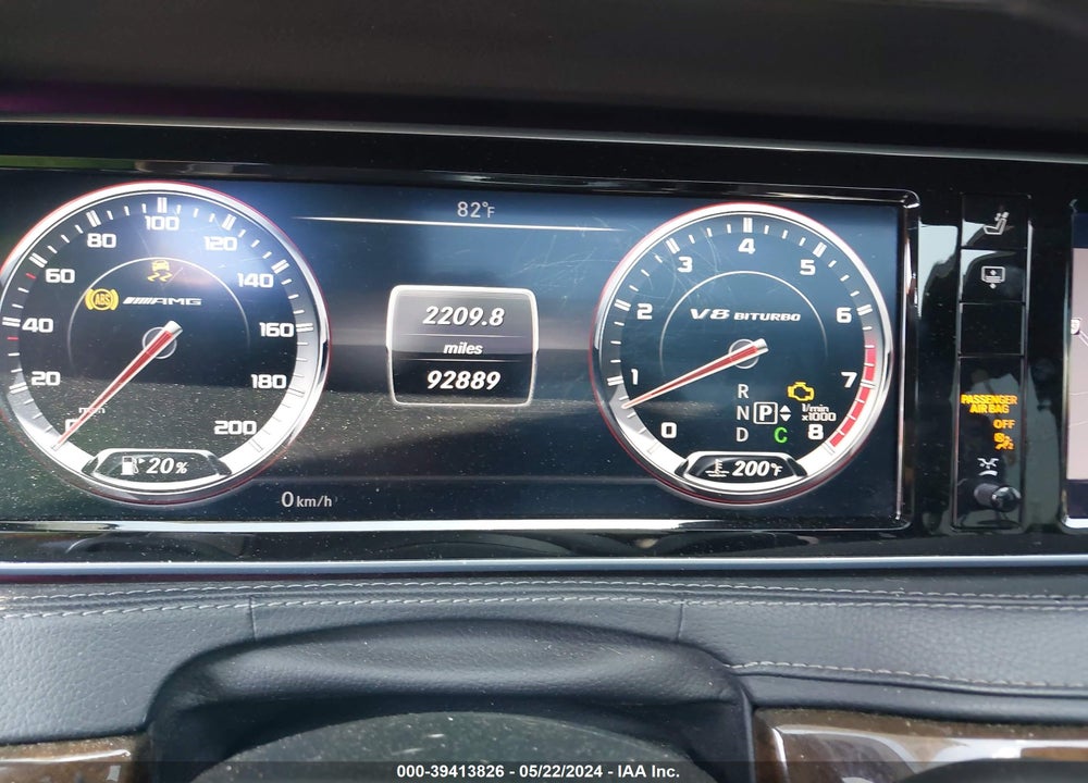 2014 MERCEDES-BENZ S 63 AMG 4MATIC VIN: WDDUG7JBXEA020155