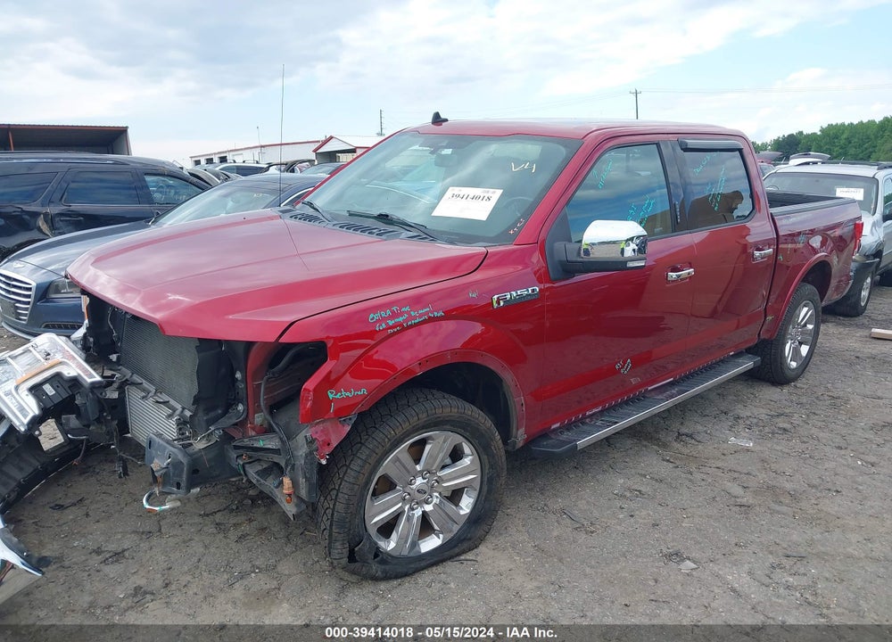 2019 FORD F-150 LARIAT VIN: 1FTEW1E48KFC54027