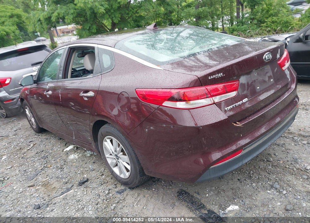 2016 KIA OPTIMA LX VIN: 5XXGT4L31GG039448