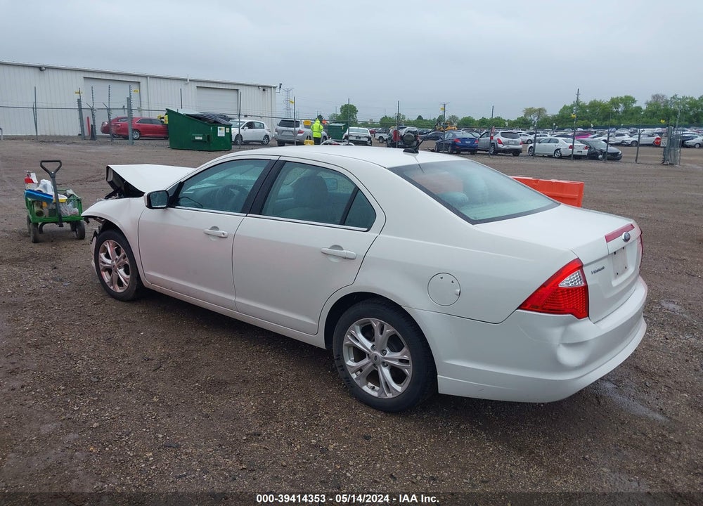 2012 FORD FUSION SE VIN: 3FAHP0HA0CR382536