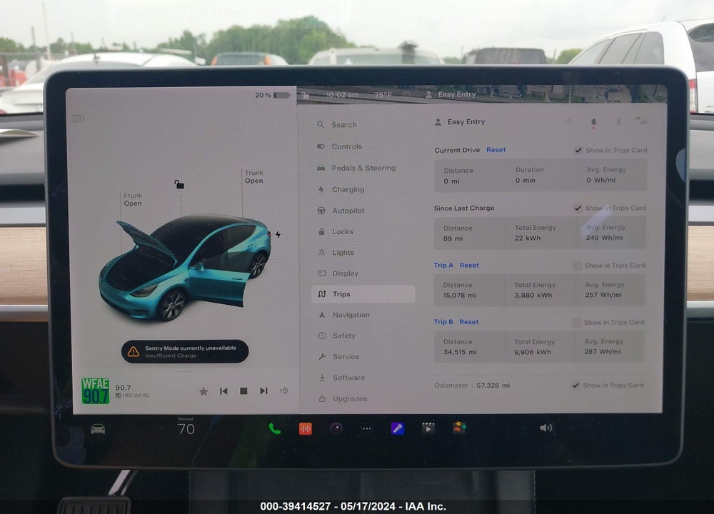 2021 TESLA MODEL Y LONG RANGE DUAL MOTOR ALL-WHEEL DRIVE VIN: 5YJYGDEE8MF233108