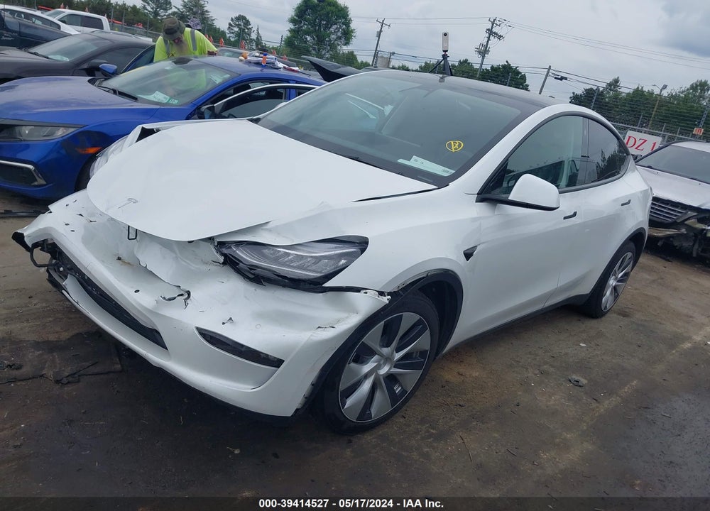 2021 TESLA MODEL Y LONG RANGE DUAL MOTOR ALL-WHEEL DRIVE VIN: 5YJYGDEE8MF233108