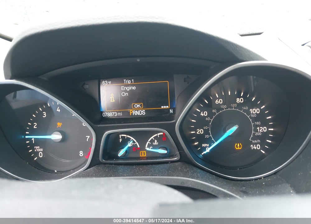 2017 FORD ESCAPE S VIN: 1FMCU0F72HUD56648