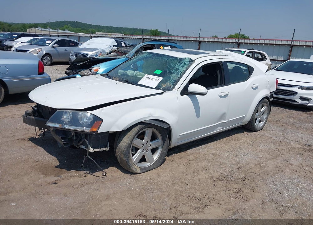 2013 DODGE AVENGER SXT VIN: 1C3CDZCB6DN665775