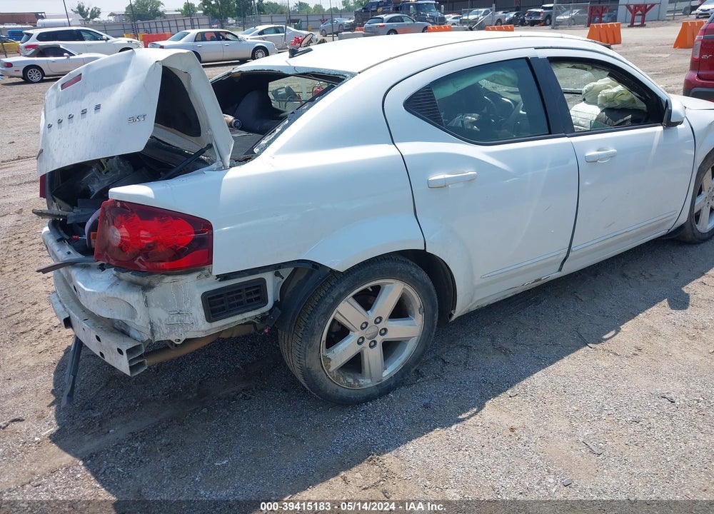 2013 DODGE AVENGER SXT VIN: 1C3CDZCB6DN665775