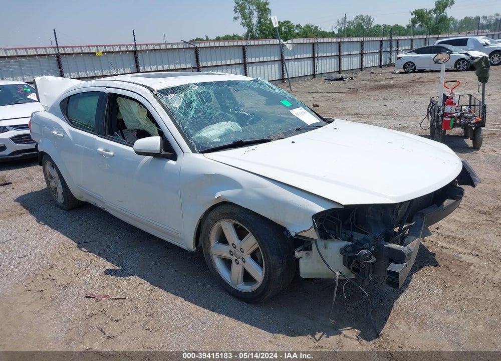 2013 DODGE AVENGER SXT VIN: 1C3CDZCB6DN665775