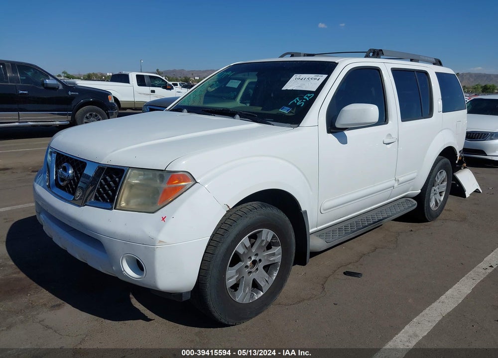 2005 NISSAN PATHFINDER LE VIN: 5N1AR18W05C713393