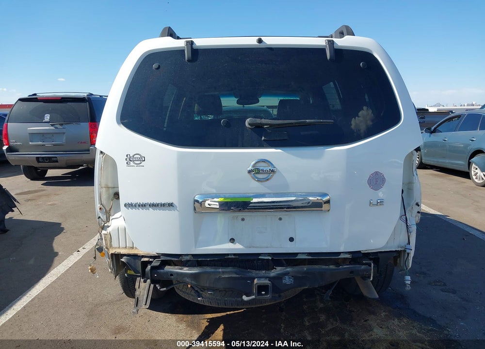 2005 NISSAN PATHFINDER LE VIN: 5N1AR18W05C713393