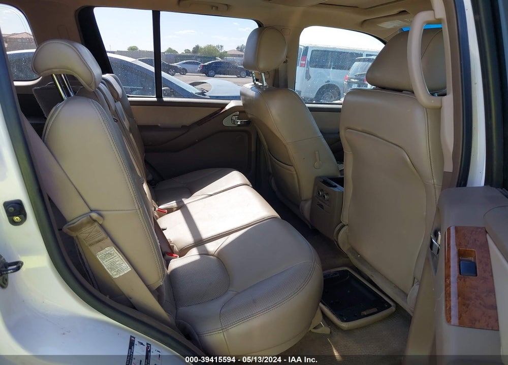 2005 NISSAN PATHFINDER LE VIN: 5N1AR18W05C713393