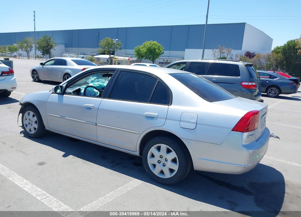 2002 HONDA CIVIC EX VIN: 1HGES26772L078908