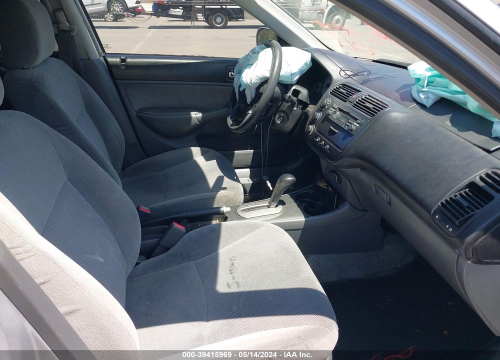 2002 HONDA CIVIC EX VIN: 1HGES26772L078908
