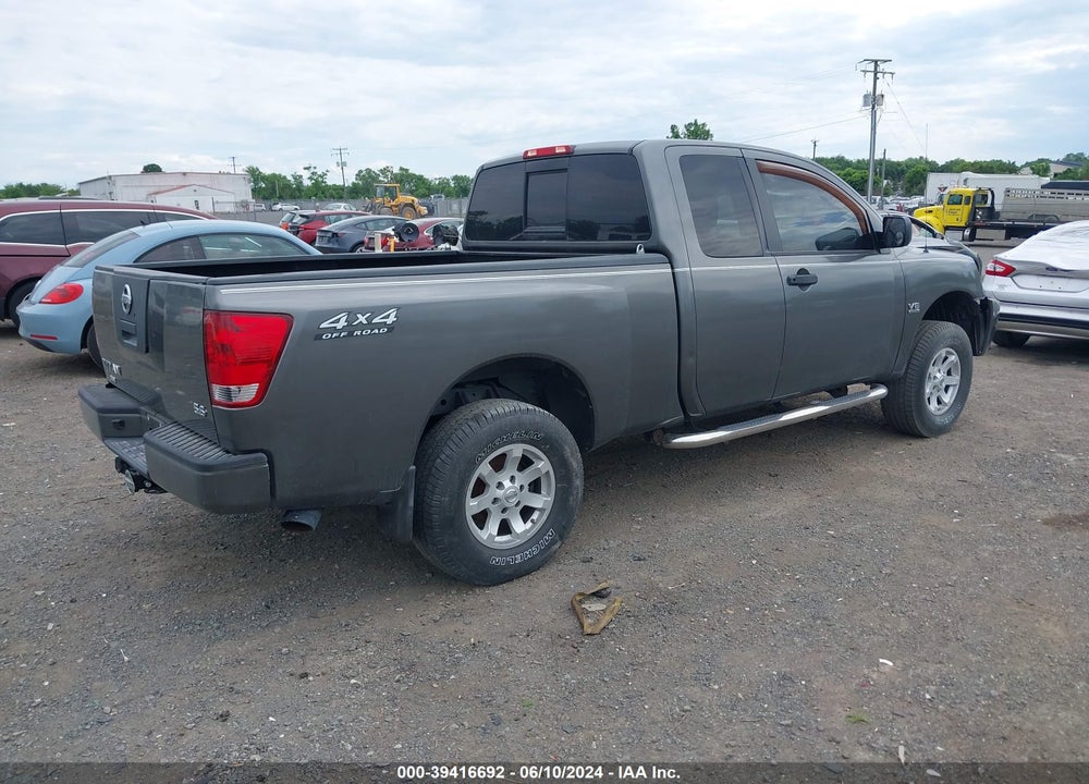 2004 NISSAN TITAN XE VIN: 1N6AA06B54N507671