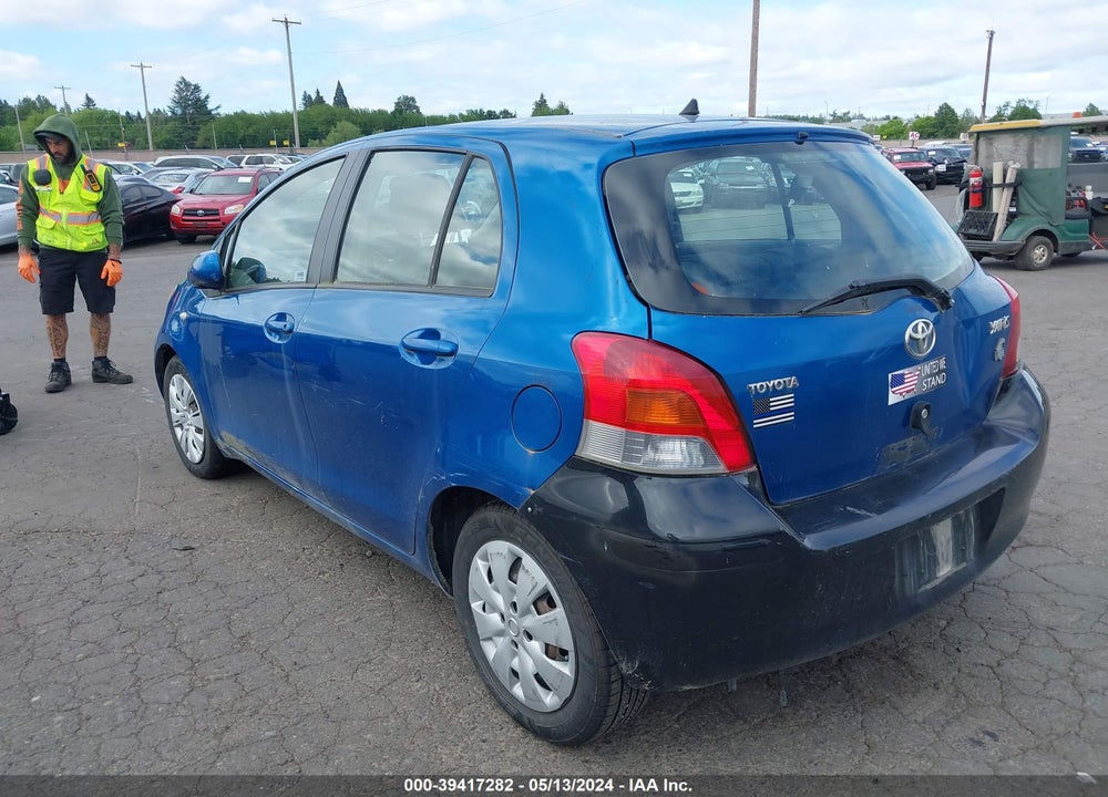 2009 TOYOTA YARIS VIN: JTDKT903495276079