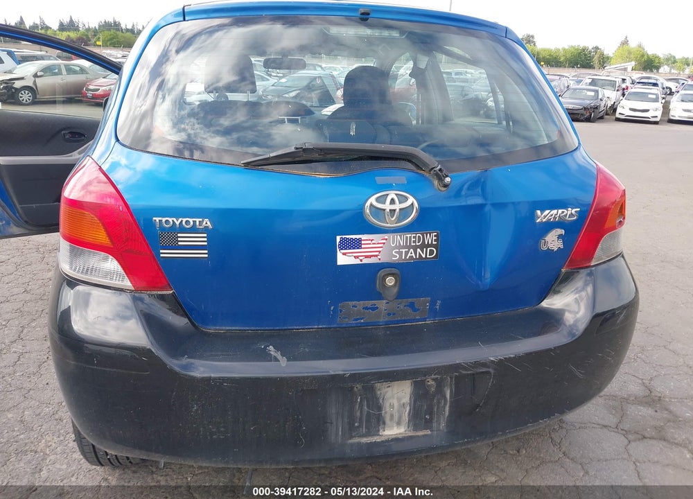 2009 TOYOTA YARIS VIN: JTDKT903495276079