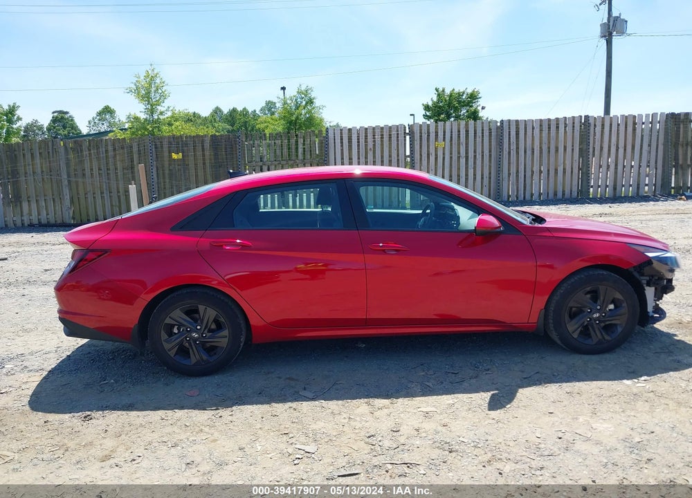 2022 HYUNDAI ELANTRA SEL VIN: 5NPLS4AG4NH086790