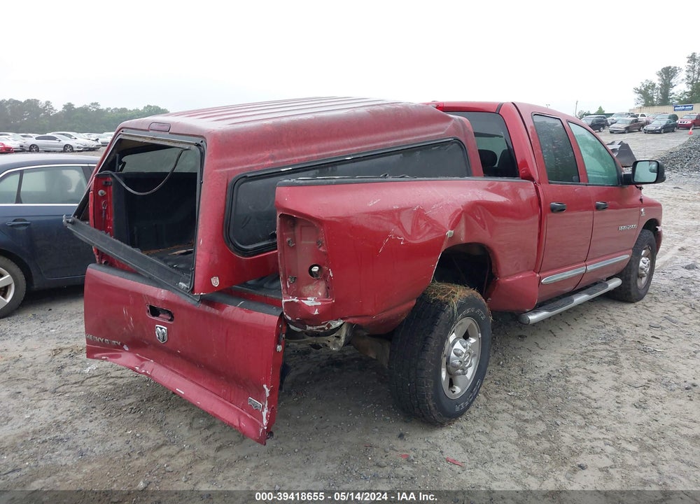 2006 DODGE RAM 2500 LARAMIE VIN: 3D7KR28C16G282670