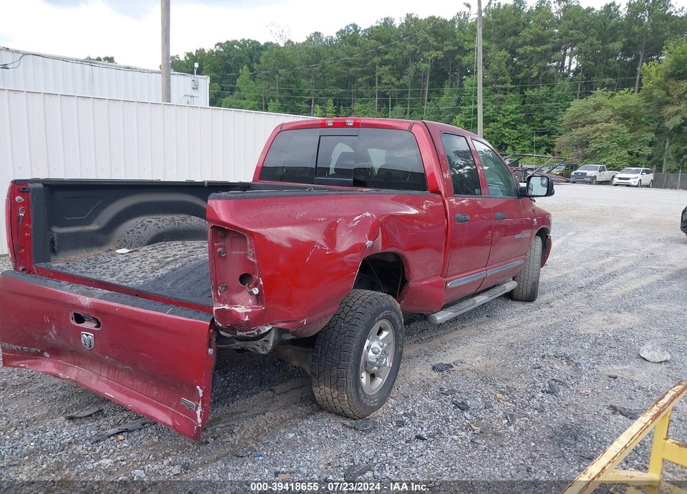 2006 DODGE RAM 2500 LARAMIE VIN: 3D7KR28C16G282670