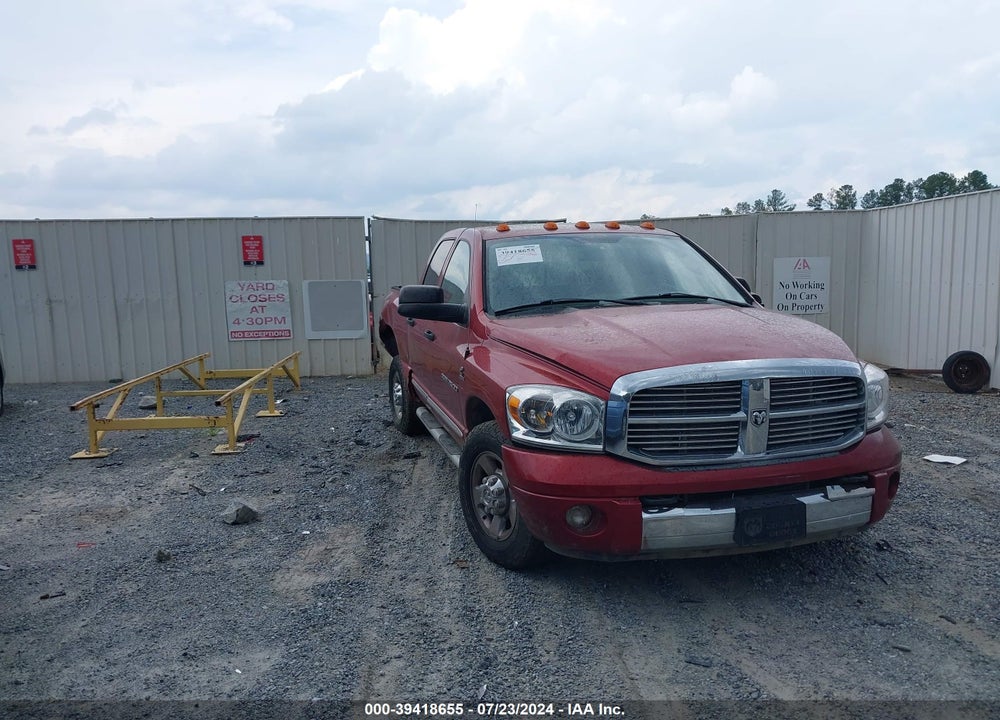 2006 DODGE RAM 2500 LARAMIE VIN: 3D7KR28C16G282670