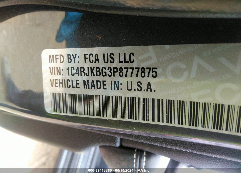 2023 JEEP GRAND CHEROKEE L LIMITED 4X4 VIN: 1C4RJKBG3P8777875