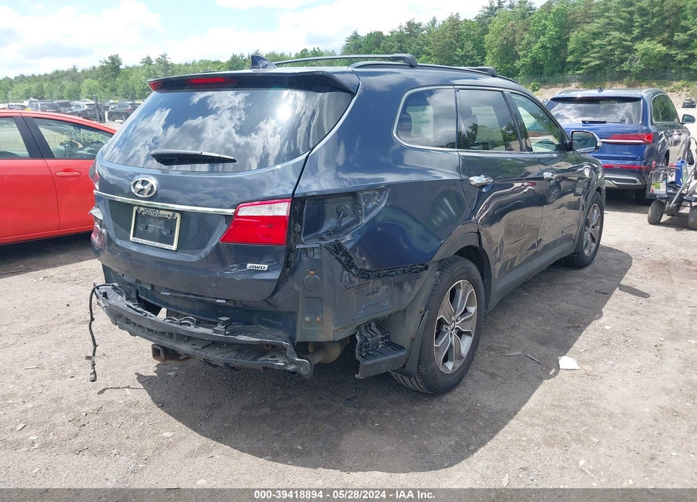 2014 HYUNDAI SANTA FE GLS VIN: KM8SNDHF3EU051885