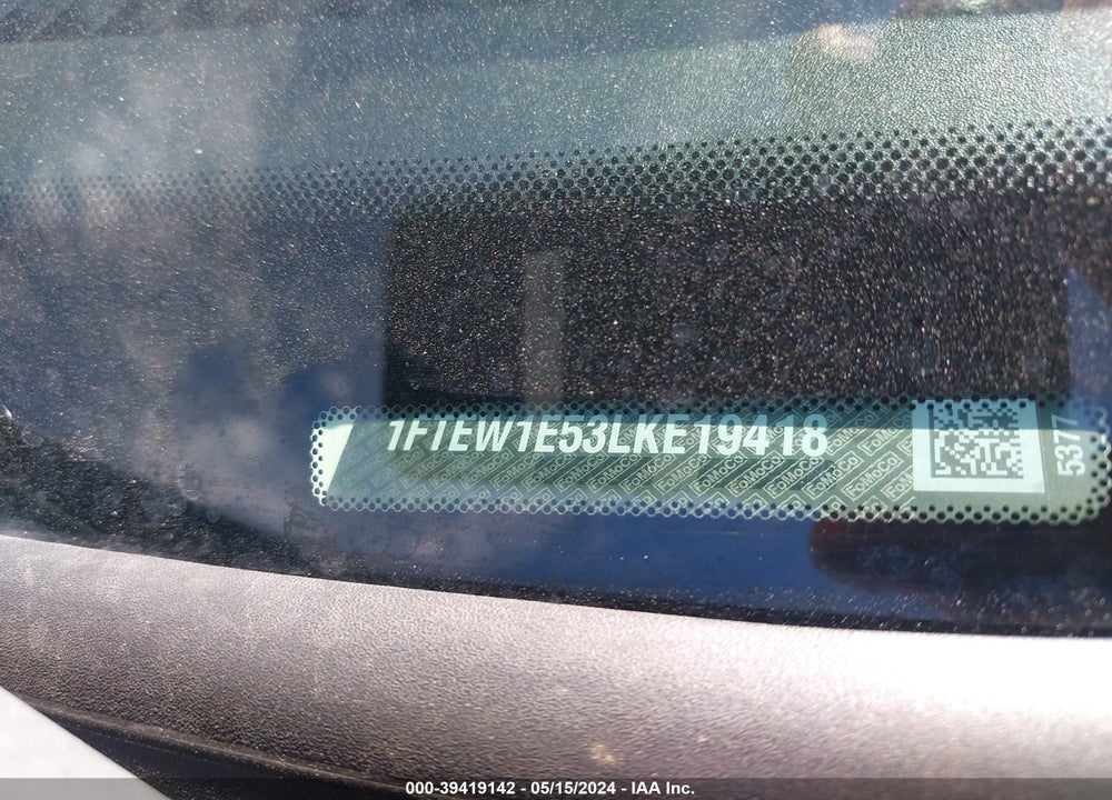 2020 FORD F-150 XL VIN: 1FTEW1E53LKE19418