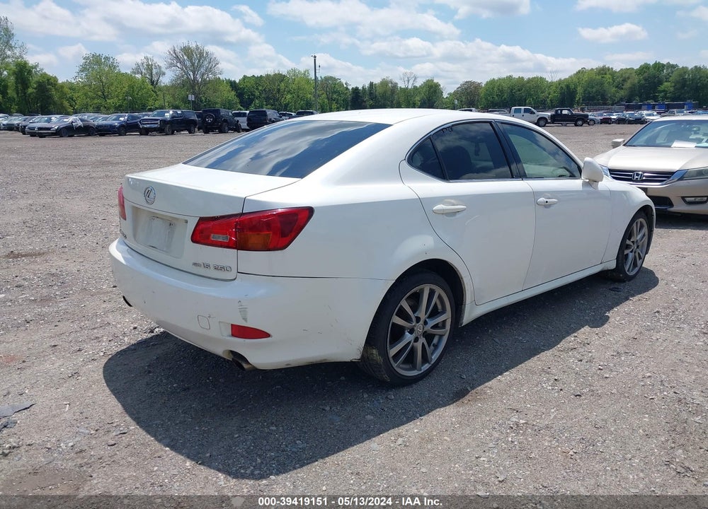 2006 LEXUS IS 250 VIN: JTHCK262262001657