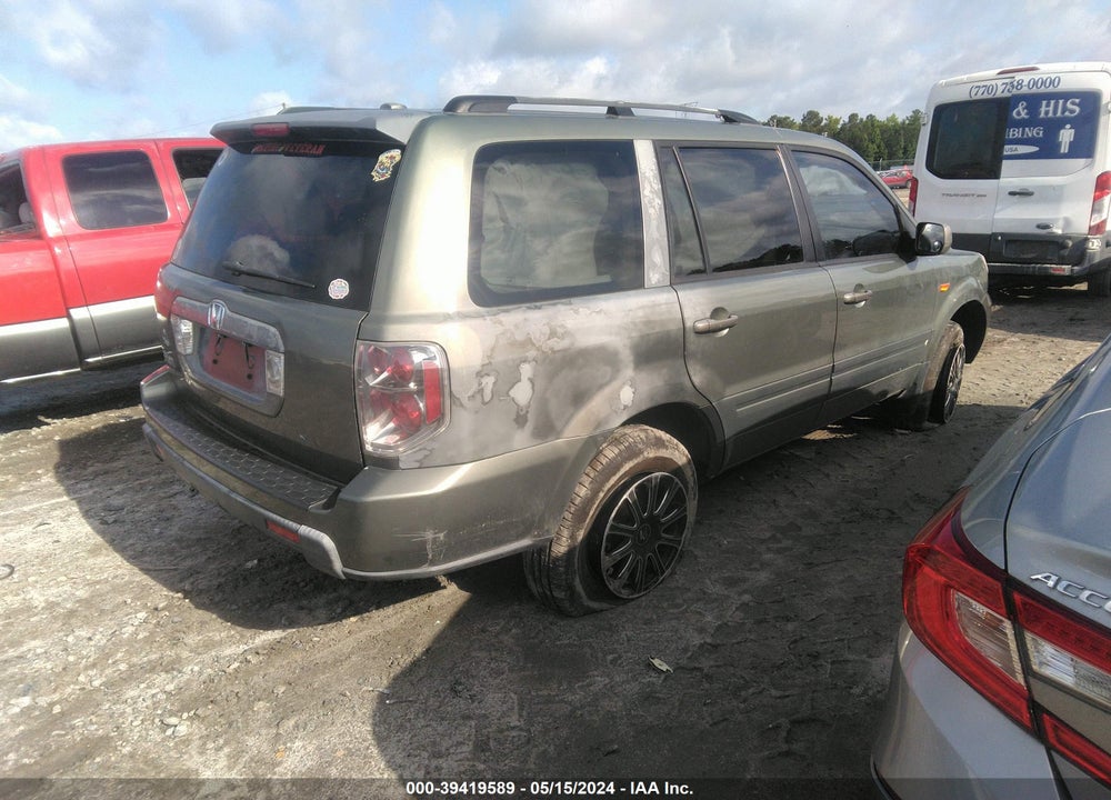 2008 HONDA PILOT EX-L VIN: 5FNYF28558B014308