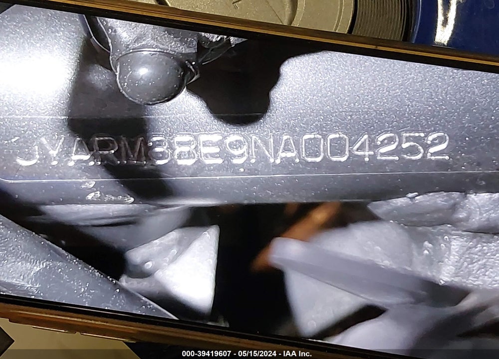 2022 YAMAHA YZFR7 VIN: JYARM38E9NA004252