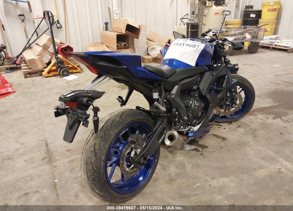 2022 YAMAHA YZFR7 VIN: JYARM38E9NA004252