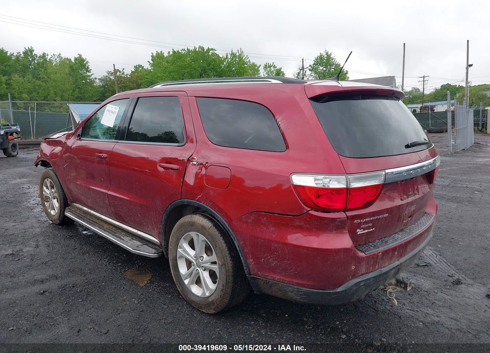 2013 DODGE DURANGO SXT VIN: 1C4RDJAG5DC657507