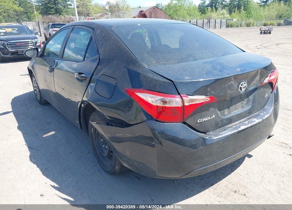 2019 TOYOTA COROLLA LE VIN: 2T1BURHE3KC131028