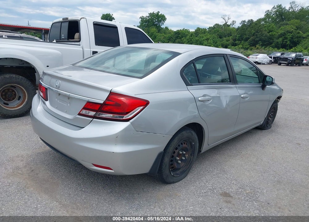 2013 HONDA CIVIC LX VIN: 19XFB2F5XDE078124