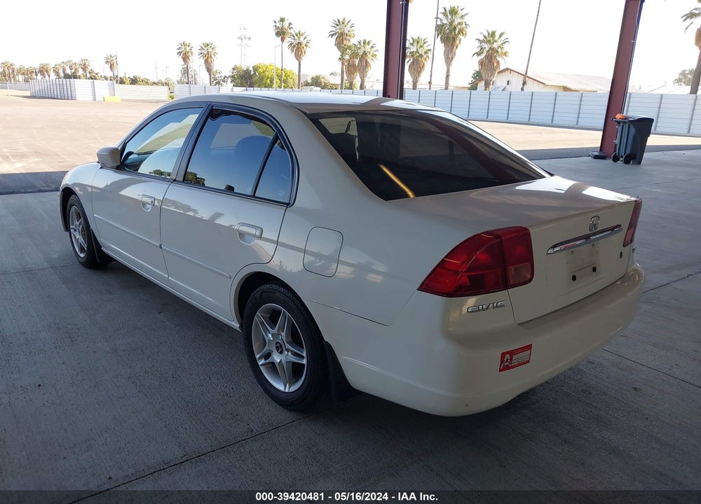 2002 HONDA CIVIC EX VIN: 2HGES26752H578658
