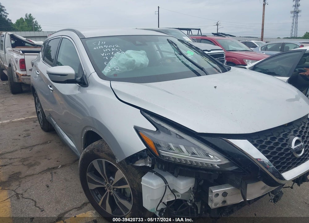 2021 NISSAN MURANO SV INTELLIGENT AWD VIN: 5N1AZ2BS9MC116592