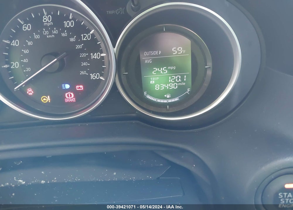 2016 MAZDA CX-5 TOURING VIN: JM3KE4CY6G0853622