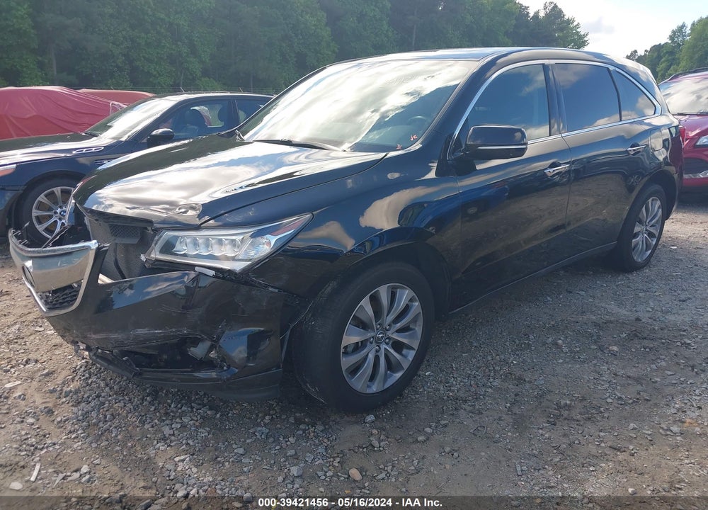 2014 ACURA MDX TECHNOLOGY PACKAGE VIN: 5FRYD4H47EB026673