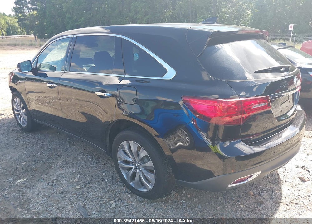 2014 ACURA MDX TECHNOLOGY PACKAGE VIN: 5FRYD4H47EB026673